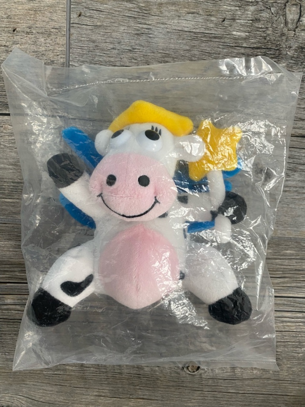 Kraft Cheese Singles Dairy Fairy Plush Cow Mascot 1990’s NIP